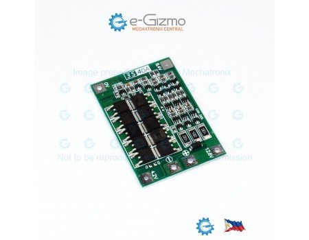 3S Li-ion 40A BMS Board with Charge Balancing Function