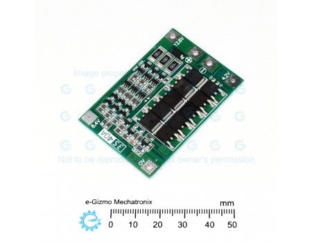 3S Li-ion 40A BMS Board with Charge Balancing Function