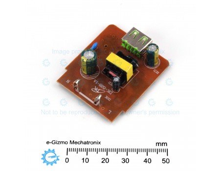 220VAC Input 5V 0.75A-1A DC Output AC-DC Converter Module USB Port