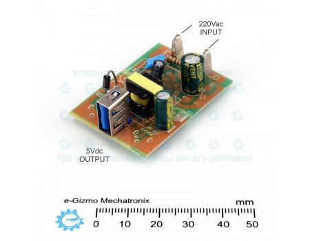 220VAC Input 5V 0.75A - 1A DC Output AC-DC Converter Module USB Port