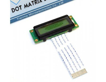 TM162XBC Mini 16 characters x 2 lines LCD 34x10mm Display Area 16-PIN FPC TM162XBC Mini 16 characters x 2 lines LCD 34x10mm Display Area 16-PIN FPC