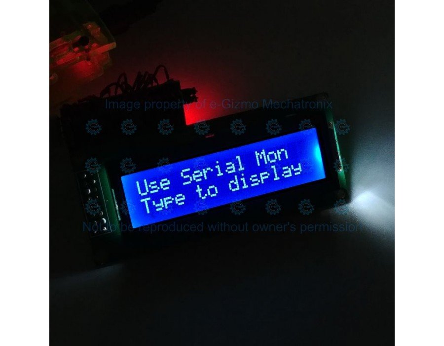Displaytronic LCD Module 1602 16x2 White on Blue Backlight ACM1602EM ...