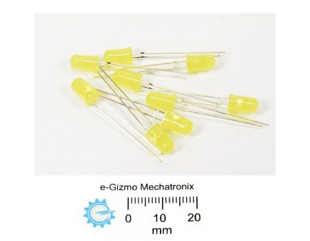 10s 5mm LED Yellow