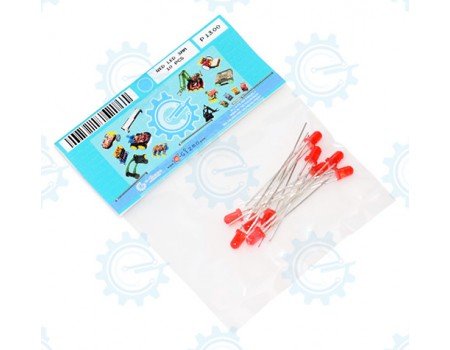 LRD3MM-10P Red LED 3mm 10pcs LRD3MM-10P Red LED 3mm 10pcs