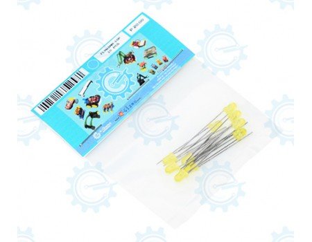 FLYW3MM-10P Yellow LED 3mm Flat 10pcs FLYW3MM-10P Yellow LED 3mm Flat 10pcs