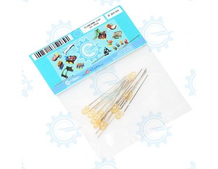FLOR3MM-10P Orange LED 3mm Flat 10pcs FLOR3MM-10P Orange LED 3mm Flat 10pcs