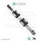 THK Linear Motion Guide LM 15x9.5x240mm with 2x carriage RSR15ZM [Refurbished]