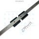 THK Linear Motion Guide LM 15x9.5x349mm with 2x carriage SRS15M [Refurbished]