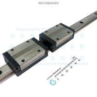 THK Linear Motion Guide LM 15x12.5x579mm with 2x carriage SSR15 [Refurbished]