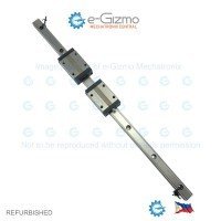 THK Linear Motion Guide LM 15x12.5x398mm with 2x carriage SSR15 [Refurbished]