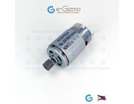 6-16.2VDC 50W 12500rpm High Torque DC Motor HC385XLG Type with Pinion Gear
