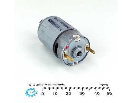 6-16.2VDC 50W 12500rpm High Torque DC Motor HC385XLG Type with Pinion Gear