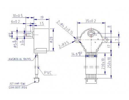 5V Unipolar Type Stepper Motor 64 steps per revolution 5V Unipolar Type Stepper Motor 64 steps per revolution