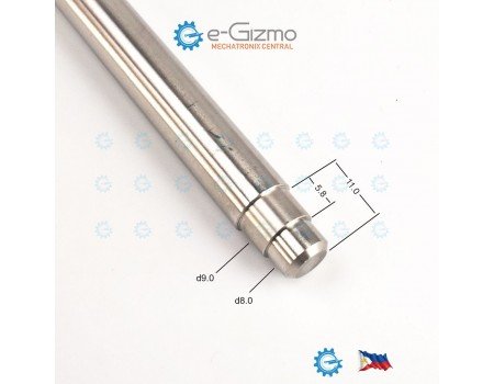 Stainless Shaft 301 d10 x 360mm Machined Ends ( Shafting Rod Round Bar )