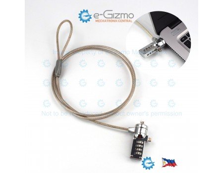 Budget Cable Lock for Laptops Combination Lock 1.05M Budget Cable Lock for Laptops Combination Lock 1.05M