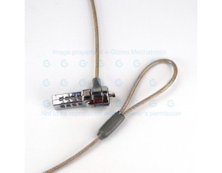 Budget Cable Lock for Laptops Combination Lock 1.05M Budget Cable Lock for Laptops Combination Lock 1.05M