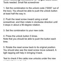 Premium OEM Cable Lock for Laptops Combination Lock DEFCONCL 2M AL7500