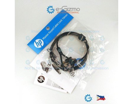 HP Master Keyed Cable Lock 10mm 1.83M T1A63AA HP Master Keyed Cable Lock 10mm 1.83M T1A63AA