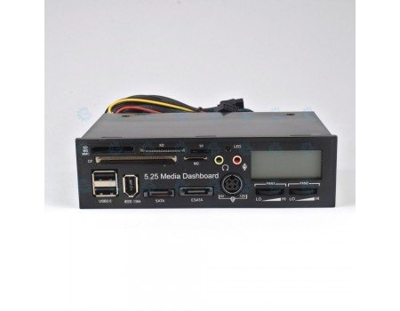 PC Multimedia Dashboard 5.25 inch with Temperature Display