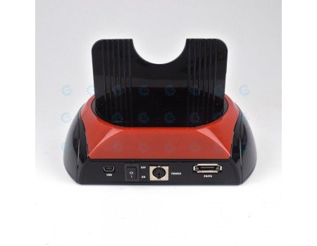Single Bay SATA HDD Docking Station and Card Reader + Power Adapter USB2.0