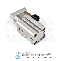 SMC MKB16-10LN Rotary Clamp Cylinder Clamping Actuator  [USED]