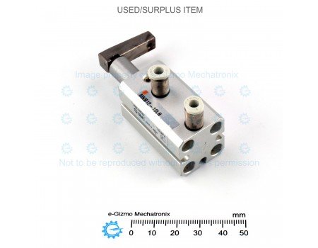 SMC MKB12-10LN Rotary Clamp Cylinder Clamping Actuator  [USED]