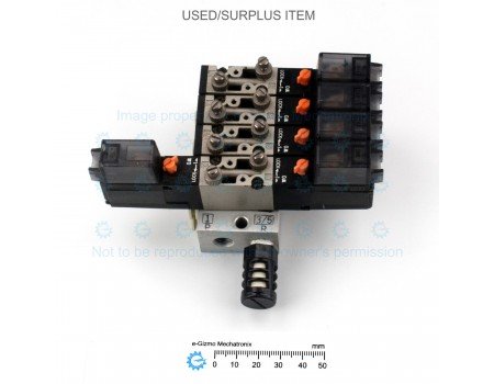 SMC Solnoid Valves in Manifold 3x VZ3150 + 1X VZ3250 100VAC Coil