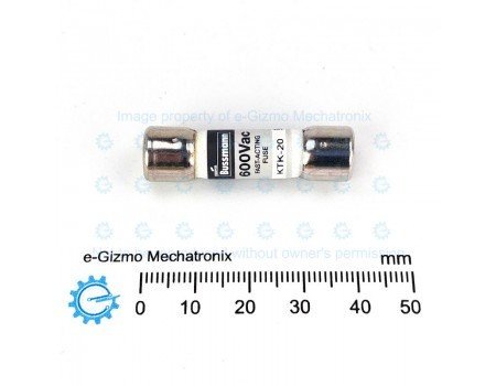 Cooper Bussmann 20A KTK-20 10x38 Melamine Cartridge Fuse Fast Acting Cooper Bussmann 20A KTK-20 10x38 Melamine Cartridge Fuse Fast Acting