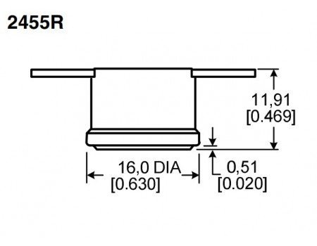 Honeywell 100C Normally Closed Thermal Switch Auto Reset 2455R Series