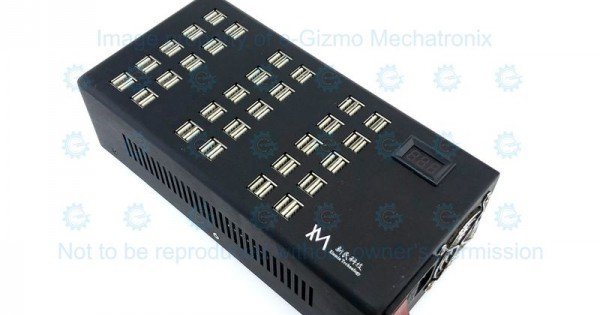 60 Port 350W USB Multi-Charger with Voltmeter Display [Refurfished]