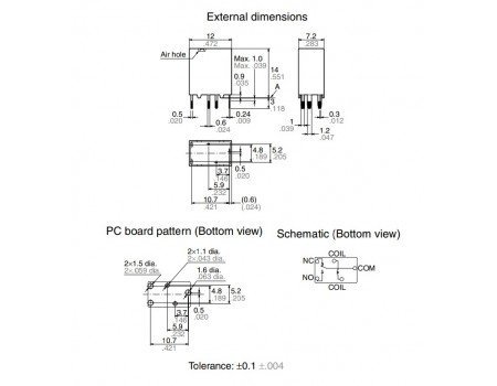 Panasonic ACTE7CR1 12V 20A Automotive Relay SPDT Panasonic ACTE7CR1 12V 20A Automotive Relay SPDT