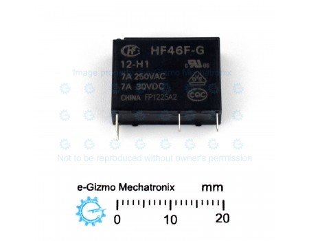 HF46F-G/12-H1 SPST 12V 7A Relay