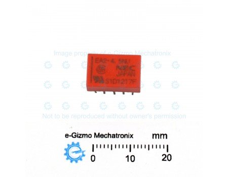 NEC EA2-4.5NU 4.5V 2A DPDT Compact DIP Relay UL,CSA