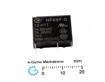 HF46F-G/12-H1T SPST 12V 7A TV-3 Rated Relay