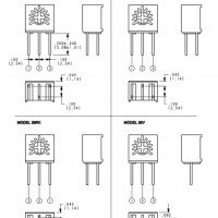 BI 20K Precision Trimmer Model 25S +/-100ppm/C BI 20K Precision Trimmer Model 25S +/-100ppm/C