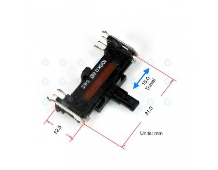 Panasonic Dual Slide Potentiometer 100KB x2 662 651 Open Frame Center Detent