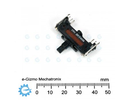 Panasonic Dual Slide Potentiometer 100KB x2 662 651 Open Frame Center Detent