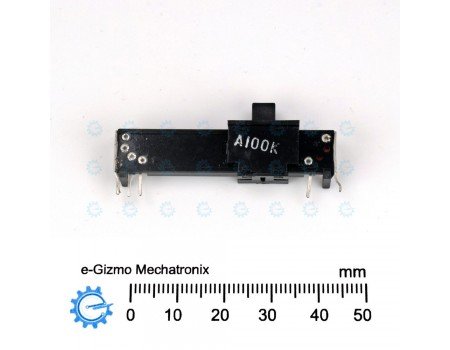 Dual Slide Potentiometer 100KA x2 Open Frame 46mm Dual Slide Potentiometer 100KA x2 Open Frame 46mm