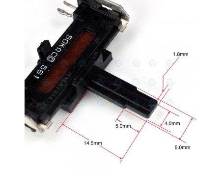 Panasonic Dual  Slide Potentiometer 50KC x2 561 Open Frame Center Detent