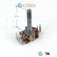 50KB x2 Dual Potentiometer with Center Tap and Indents 50KB x2 Dual Potentiometer with Center Tap and Indents