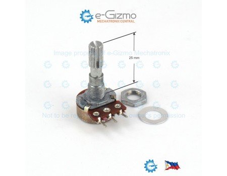 100KB d16mm Potentiometer 25mm Shaft 100KB d16mm Potentiometer 25mm Shaft