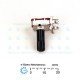 B5K Potentiometer PC Mount Side Facing B5K Potentiometer PC Mount Side Facing