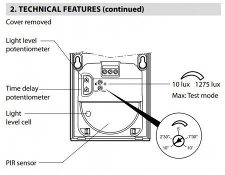Legrand Compact PIR Motion Sensor for Light Source 220VAC Legrand Compact PIR Motion Sensor for Light Source 220VAC