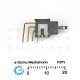 NKK A13 Toggle Switch SPDT 3 position Center OFF PC Solderable NKK A13 Toggle Switch SPDT 3 position Center OFF PC Solderable