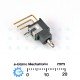NKK A13 Toggle Switch SPDT 3 position Center OFF PC Solderable