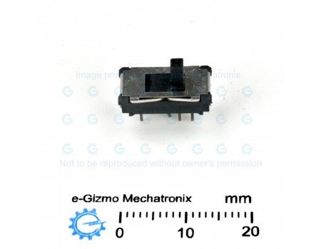 Hosiden 2P3T Miniature Slide Switch 3-position HSW1031-01-410 Hosiden 2P3T Miniature Slide Switch 3-position HSW1031-01-410