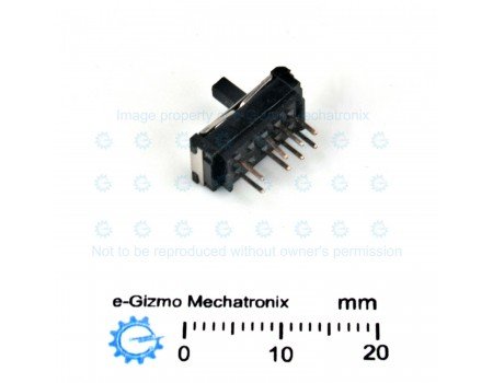 Hosiden 2P3T Miniature Slide Switch 3-position HSW1031-01-410 Hosiden 2P3T Miniature Slide Switch 3-position HSW1031-01-410