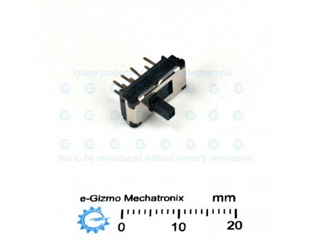 Hosiden 2P3T Miniature Slide Switch 3-position HSW1031-01-410 Hosiden 2P3T Miniature Slide Switch 3-position HSW1031-01-410