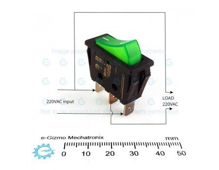 Rocker Seesaw Switch 16A 250VAC SPST with Neon Illumination Red Rocker Seesaw Switch 16A 250VAC SPST with Neon Illumination Red