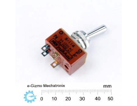NKK DPST Toggle Switch Panel Mount 2A@250VAC NKK DPST Toggle Switch Panel Mount 2A@250VAC